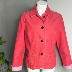 LL Bean Vintage Corduroy Jacket Women's Pink Jacket 14